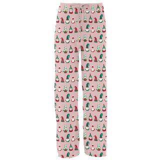 Women's Print Lounge Pants in Baby Rose Gnomes