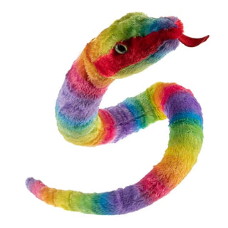 Wild Republic 54-Inch Rainboa Plush Snake – Giant Stuffed Snake Toy for Kids, Animal Lovers & Imaginative Play