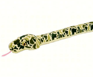 Wild Republic 54-Inch Camo Green Plush Snake – Giant Stuffed Snake Toy for Kids, Wildlife Lovers & Imaginative Play