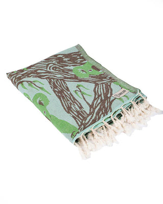 Koala Mint Turkish Organic Cotton Beach Towel – Quick-Dry &amp; Sand-Resistant Travel Towel