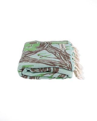 Koala Mint Turkish Organic Cotton Beach Towel – Quick-Dry &amp; Sand-Resistant Travel Towel