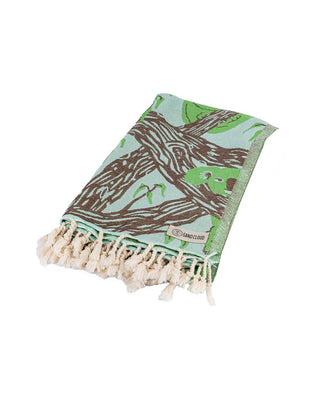 Koala Mint Turkish Organic Cotton Beach Towel – Quick-Dry &amp; Sand-Resistant Travel Towel