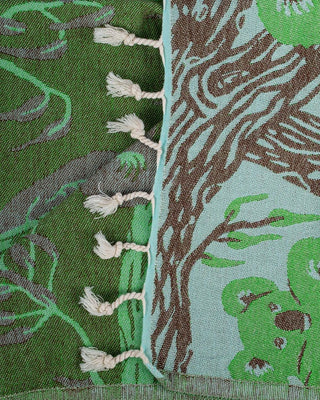 Koala Mint Turkish Organic Cotton Beach Towel – Quick-Dry &amp; Sand-Resistant Travel Towel