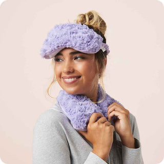 Curly Purple Warmies Eye Mask