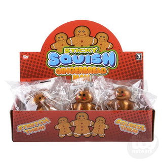 Squish Sticky Gingerbread Man – Christmas Sensory Fidget Toy