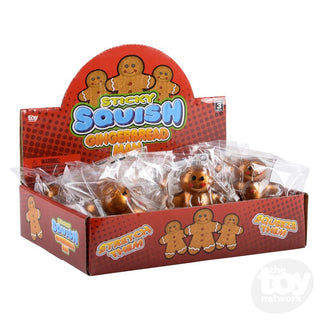 Squish Sticky Gingerbread Man – Christmas Sensory Fidget Toy