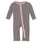 Kickee Pants Print Muffin Ruffle Coverall with 2 Way Zipper: Pewter Sparkle