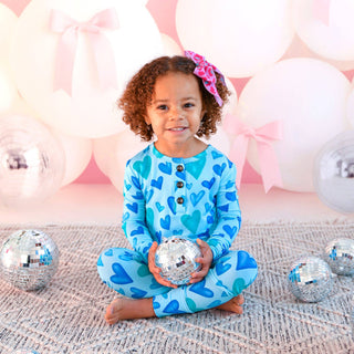 Cruz Two Piece Valentines Day Bamboo Lounge Set