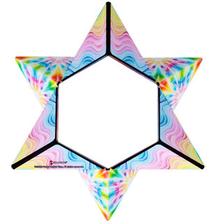 Shashibo® Tie Dye Twist Magnetic Puzzle Cube – NEW Shape-Shifting STEM & STEAM Sensory Fidget Toy