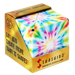 Shashibo® Tie Dye Twist Magnetic Puzzle Cube – NEW Shape-Shifting STEM & STEAM Sensory Fidget Toy