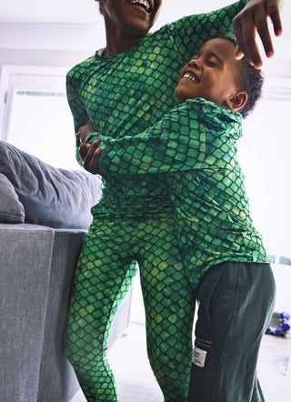 Dragon Scales Bamboo Long Sleeve PJ Set