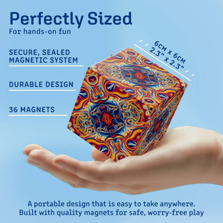 Shashibo® Tie Dye Twist Magnetic Puzzle Cube – NEW Shape-Shifting STEM & STEAM Sensory Fidget Toy