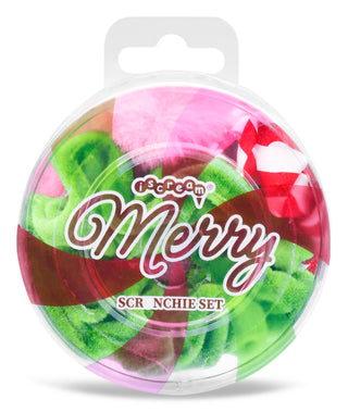 Merry Ornament Scrunchies - Set of 3