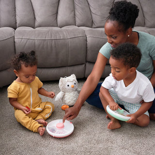 GoBe Kids Snack Spinner – Spill-Proof Rotating Snack Container for Toddlers & Kids | 5 Compartment Snack Cup for Travel, School & On-the-Go Snacking (2 Pack)