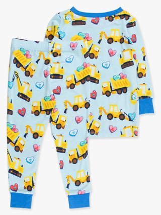 Long Sleeve SoftSnooze™ Kids Bamboo Viscose Pajama Set in Loads of Love