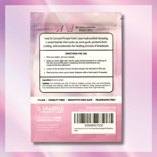 Holographic Butterfly Hydrocolloid Pimple Patches (84 Count) – Cute Acne Spot Stickers for Blemish Care, Oil Absorption & Skin Protection