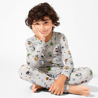 Little Monsters Bamboo Kids Pajamas