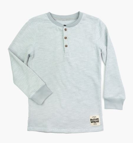 Craftsman Thermal Henley Cool Grey