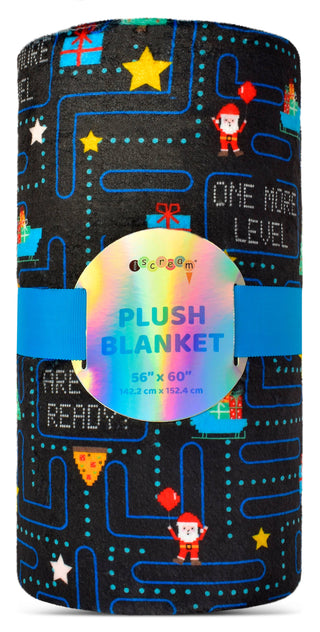 Game on Santa Plush Blanket