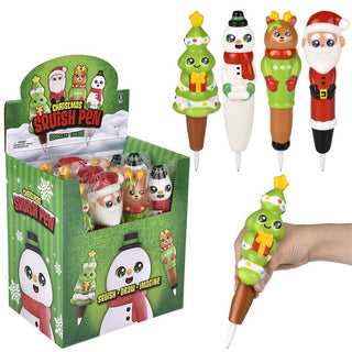 7" Christmas Squish Pen – Holiday Fidget Pen