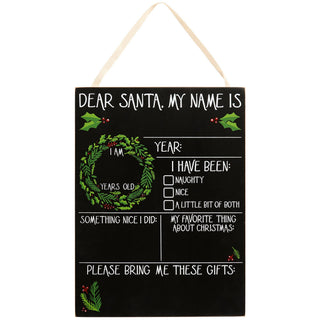 Dear Santa Milestone Board – Reusable Christmas Photo Prop &amp; Holiday Memory Chalkboard