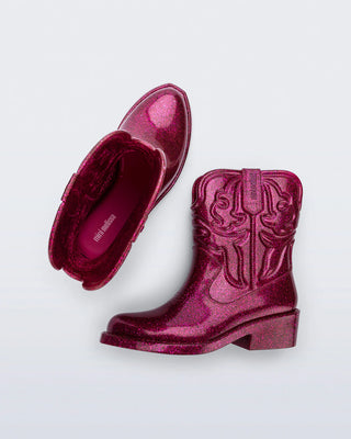 Texas Boot Pink Glitter