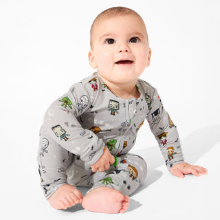 Little Monsters Bamboo Convertible Footie