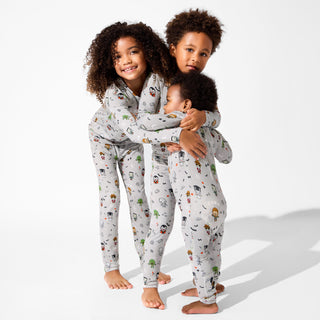 Little Monsters Bamboo Kids Pajamas