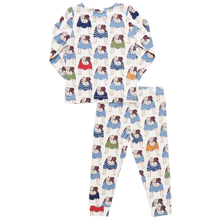 Kids Bamboo PJ Set - Bulldogs