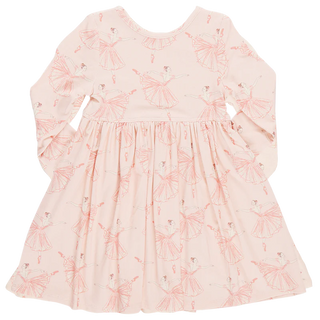 Girls Bamboo Steph Dress - Pink Ballerinas