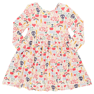 Girls Bamboo Steph Dress - Journal Doodle