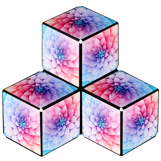 Shashibo® Tie Dye Twist Magnetic Puzzle Cube – NEW Shape-Shifting STEM & STEAM Sensory Fidget Toy