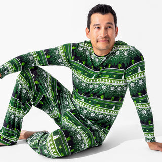 Minecraft Creeper Holiday Bamboo Men's Pajama Set