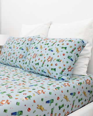 Minecraft: Chicken Jockey Bamboo Bed Sheet Set