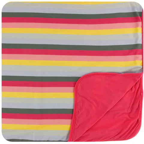 Bamboo Print Toddler Blanket: Biology Stripe