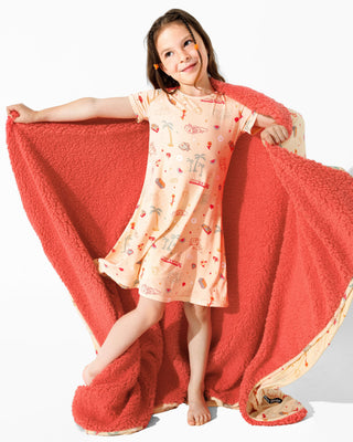 Minecraft: Summer Vibes Bamboo Blanket