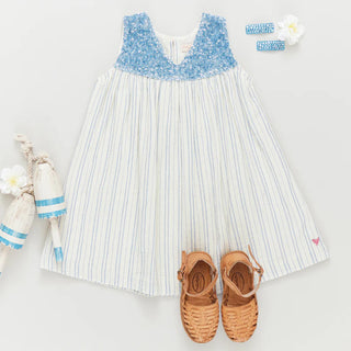 Girls Courtney Dress - Riviera Stripe