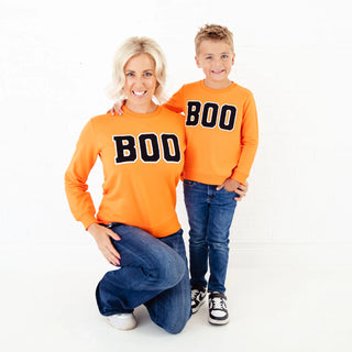 Children’s Jolly/Boo Seasonal Crew Neck Set – Halloween & Christmas Bamboo Sweatshirts