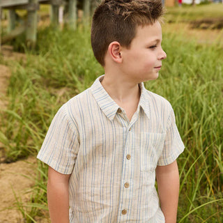 Boys Jack Shirt - Riviera Stripe