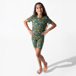 Jurassic Park Safari Bamboo Kids Pajama Short Set