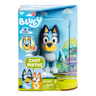 Bluey Chat Mates Talking Figures – Interactive Bluey & Bingo Toys with Sound | Articulated Preschool Toy for Imaginative Play & Storytelling