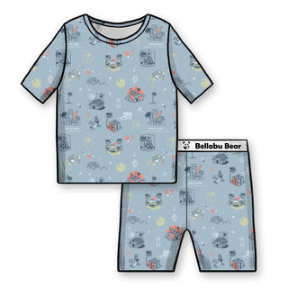 Minecraft: Time to Mine Bamboo Kids Pajama Short Set