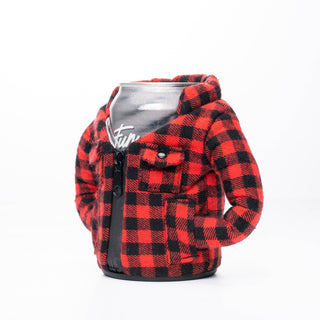 Insulated 12 oz Can Cooler - The Lumberjack - Puffin Red