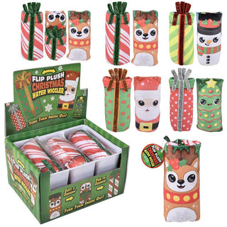 Holiday Flip Plush Water Wiggler – 5.5" Holiday Sensory Fidget Toy