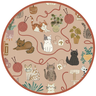 Cats Meow Kids Two-Piece Bamboo Short Sleeve Kids Pajama Pants Set