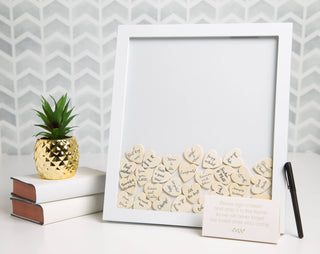 Baby Shower & Birthday Party Guestbook Memory Frame – Interactive Keepsake Guest Sign-In Box