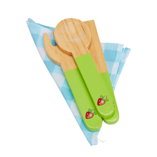 Bluey Wooden Picnic Play Set – 30 Piece Pretend Play Food Toy with Carry Case | Montessori-Inspired Kids Tea Party Set for Imaginative Play (FSC-Certified)