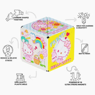 Shashibo® Hello Kitty Magnetic Puzzle Cube – Shape-Shifting STEAM & STEM Sensory Fidget Toy