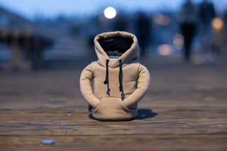 Drink Sleeve - The Hoodie - Taco Tan & Sailor Blue
