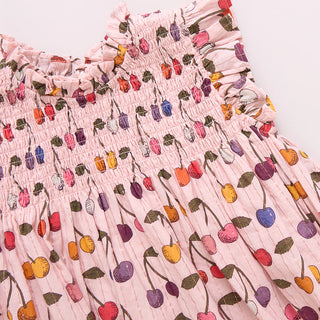 Girls Stevie Dress - Cloud Pink Cherry